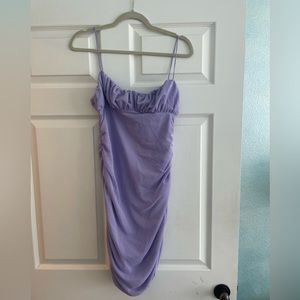 Princess Polly lavender mini dress with thin straps and tags still on